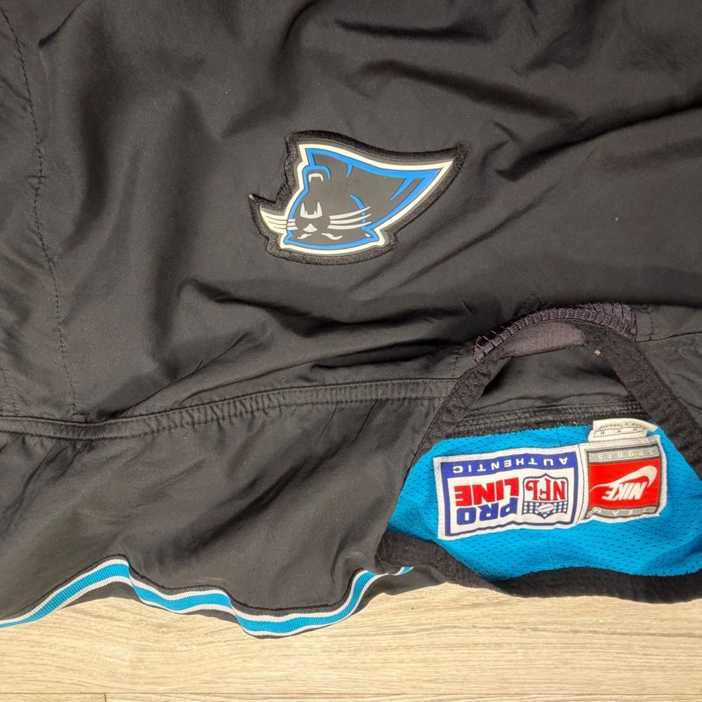 Vintage Nike NFL Pro Line Carolina Panthers Windbreaker Mens Medium Black - Picture 3 of 10